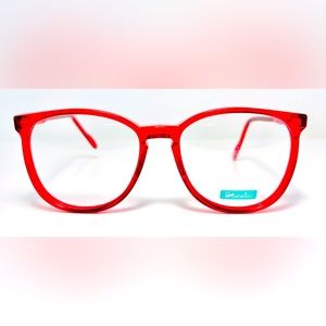 NOS Red Fresno United Colors of Benetton optical eyeglass frames